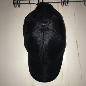 Black suede hat